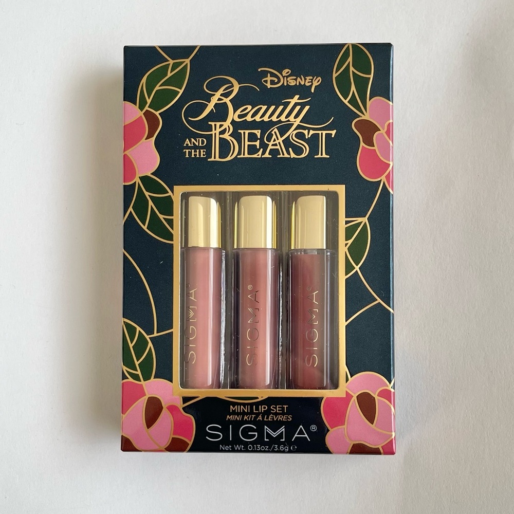 Sigma Disney Beauty and the Beast Mini Lip Set Limited Edition New With Box
